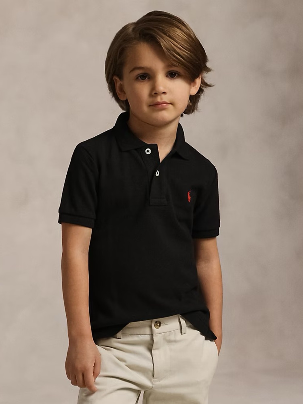 POLO Ralph Lauren Toddler Boys Iconic Polo Shirt Black